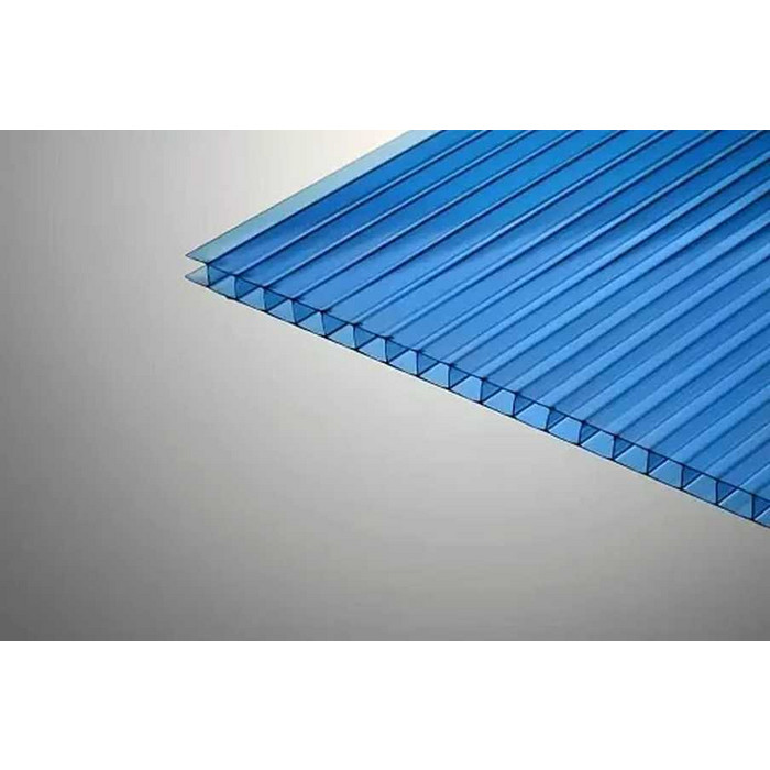 Сотовый поликарбонат 4 мм КОЛИБРИ синий 2100х6000 мм